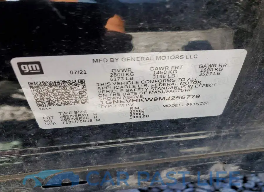 1GNEVHKW9MJ256779# 14