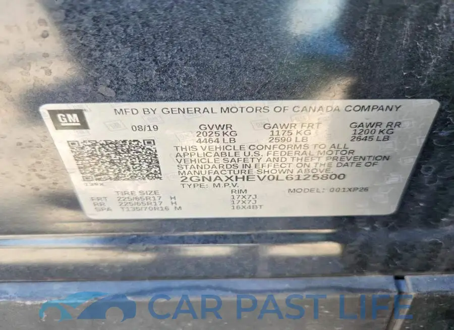 2GNAXHEV0L6125800# 14