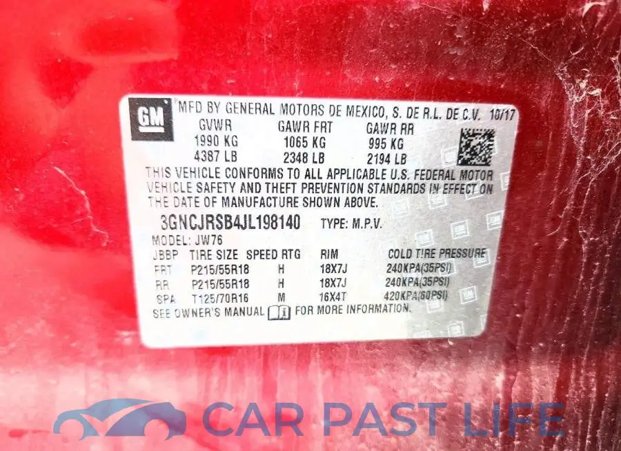 3GNCJRSB4JL198140# 13