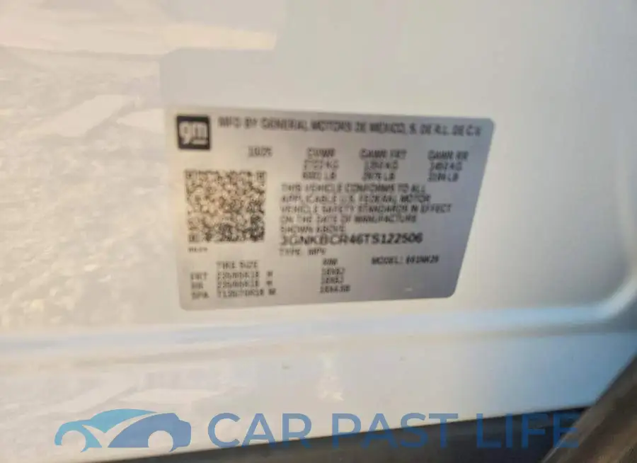 3GNKBCR46TS122506# 12