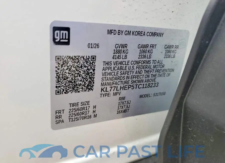 KL77LHEP5TC118233# 13