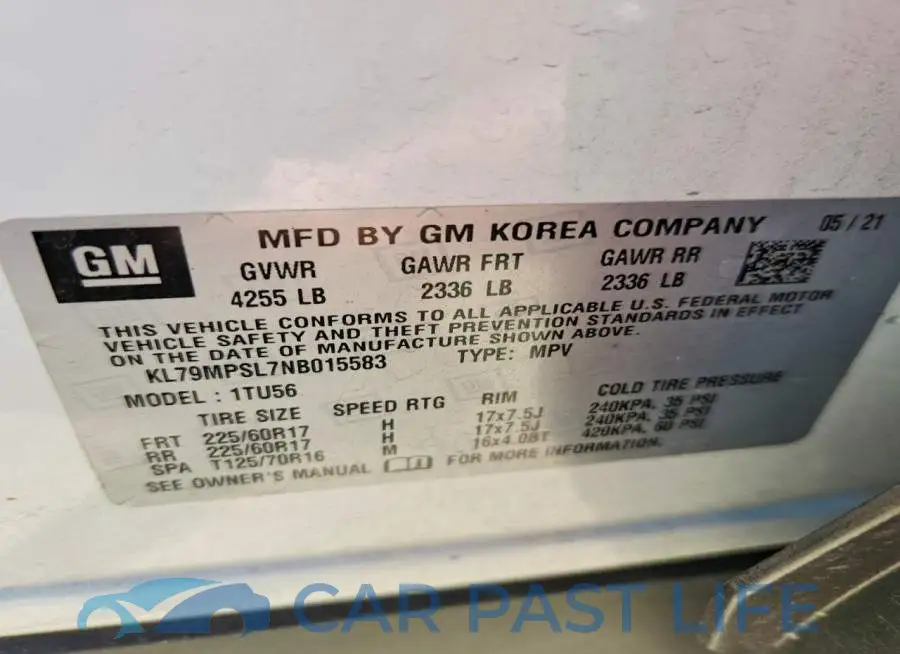 KL79MPSL7NB015583# 12