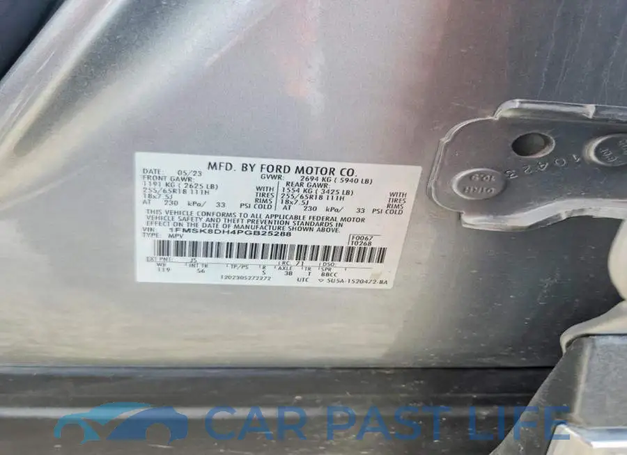 1FMSK8DH4PGB25288# 13
