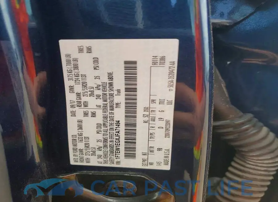 1FTEW1EGXJFA71494# 12