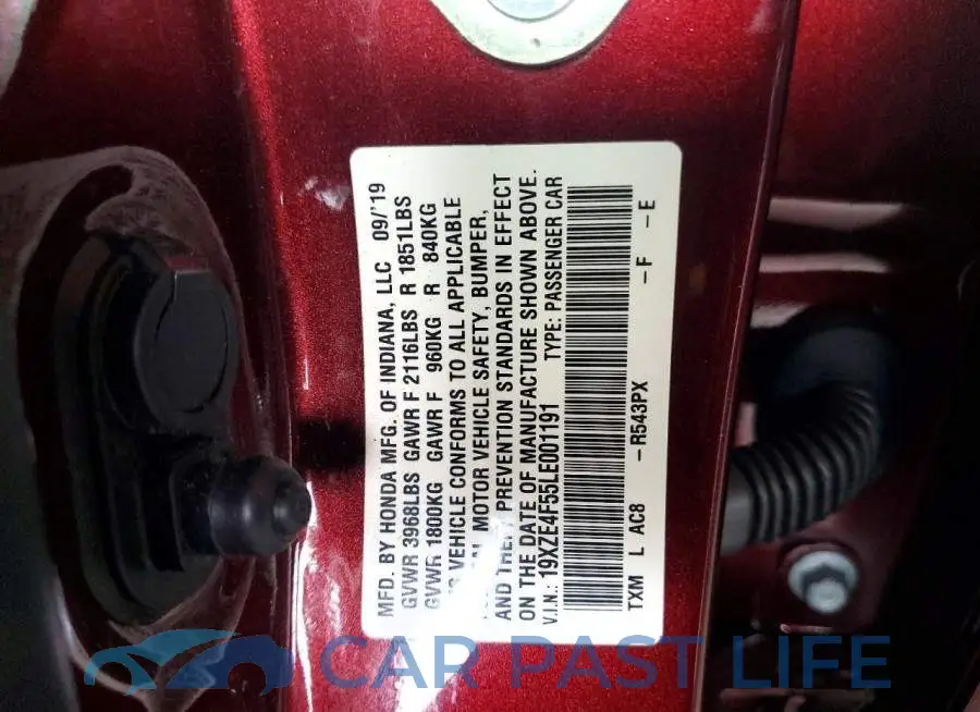 19XZE4F55LE001191# 12