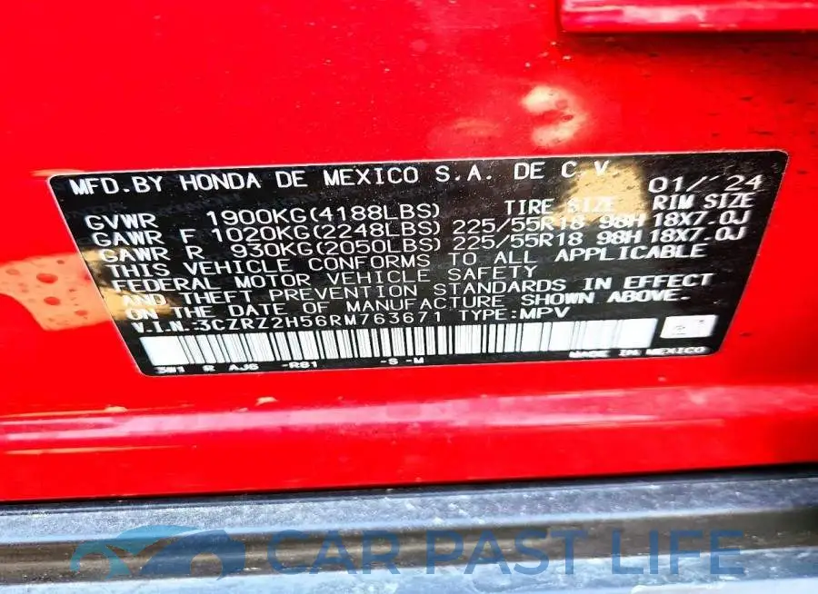 3CZRZ2H56RM763671# 12