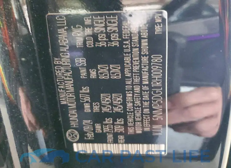 5NMP5DGL1RH009780# 13
