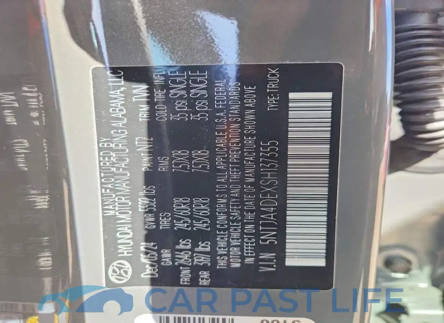 5NTJA4DEXSH137355# 12