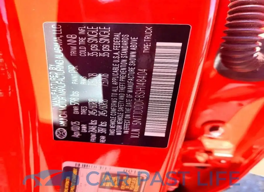 5NTJDDDF8SH148404# 12