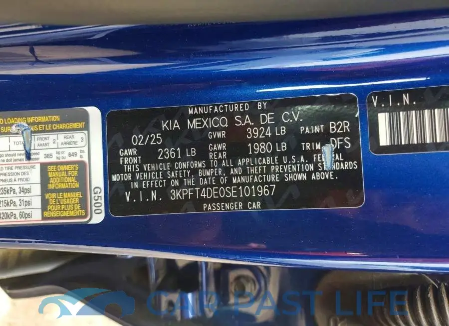 3KPFT4DE0SE101967# 13