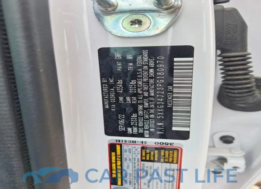 5XXG34J23PG180970# 12