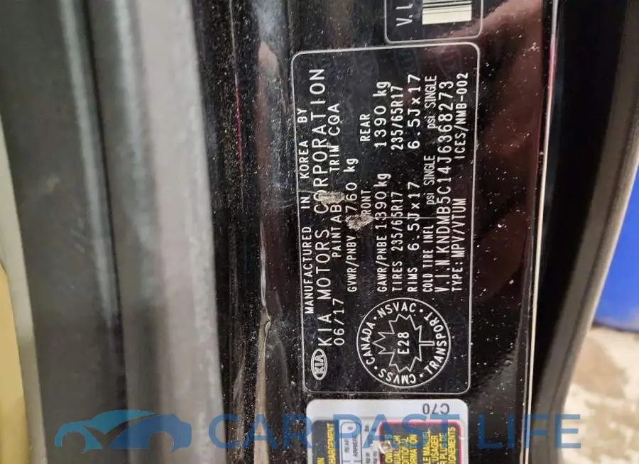 KNDMB5C14J6368273# 14