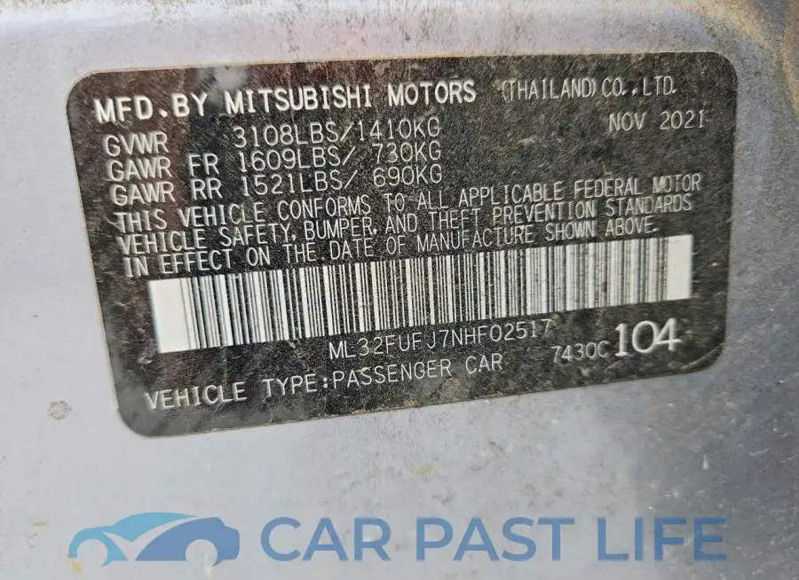 ML32FUFJ7NHF02517# 12