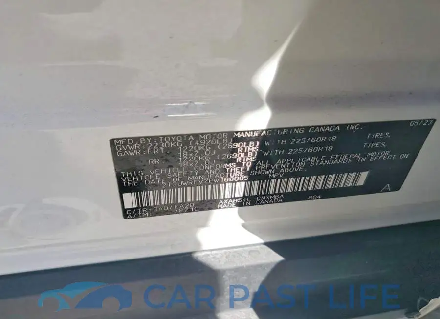2T3UWRFV7PW168005# 14