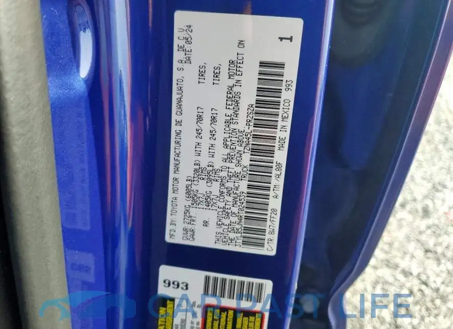 3TYLB5JN4RT024539# 13