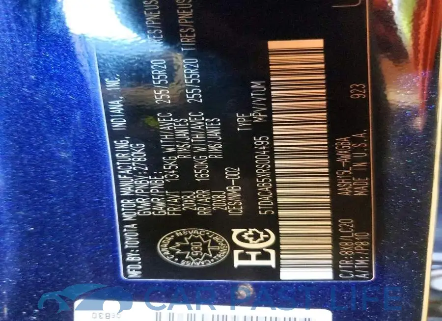 5TDACAB5XRS004495# 13