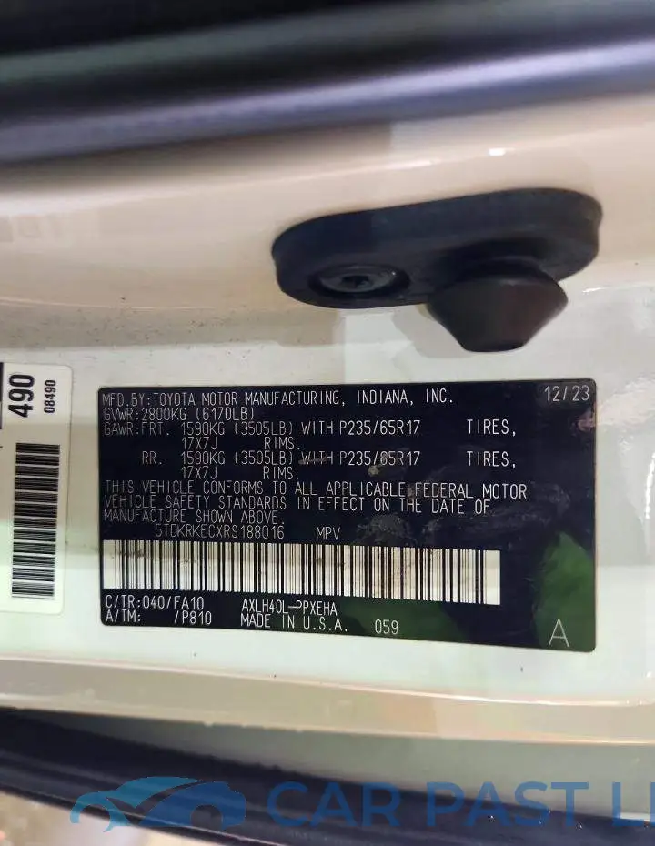 5TDKRKECXRS188016# 14