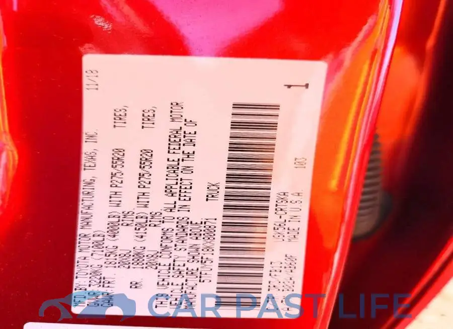 5TFUY5F18KX800871# 12