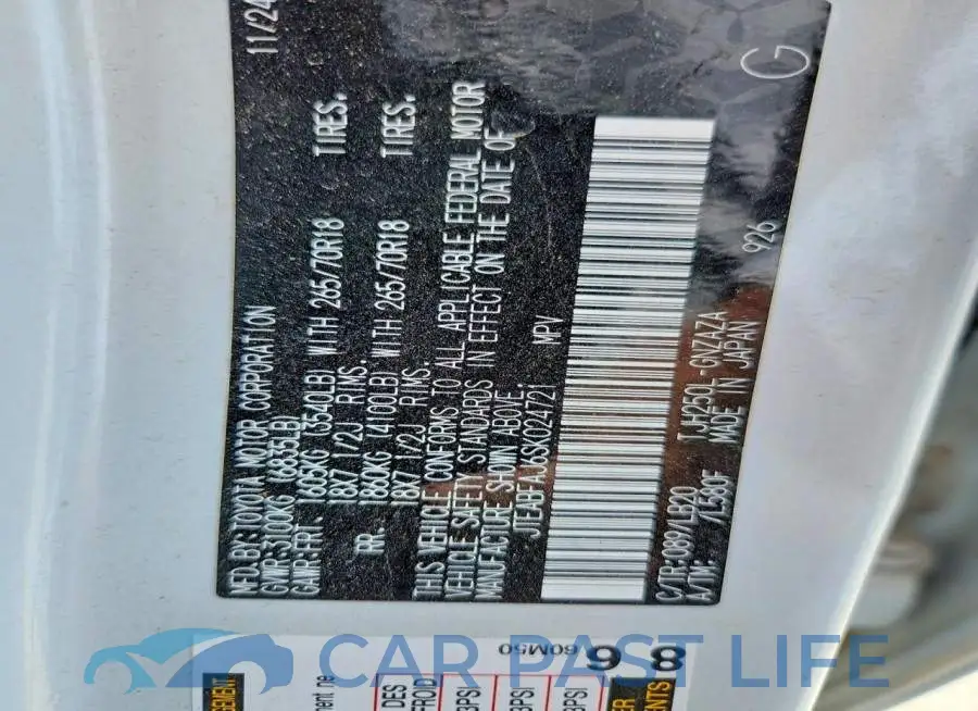 JTEABFAJ6SK024721# 13