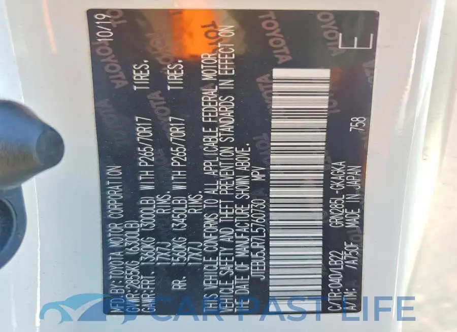 JTEBU5JR7L5760730# 13