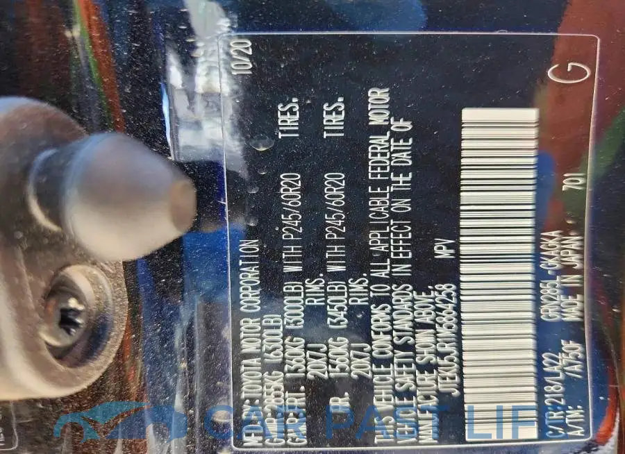 JTEKU5JR1M5864258# 13