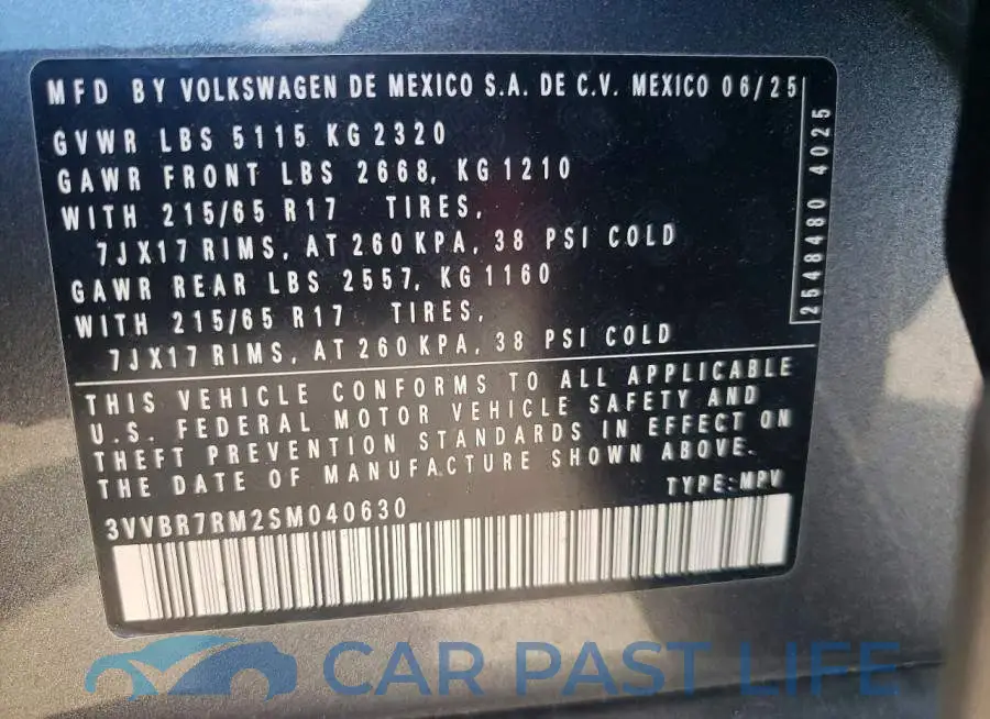 3VVBR7RM2SM040630# 13