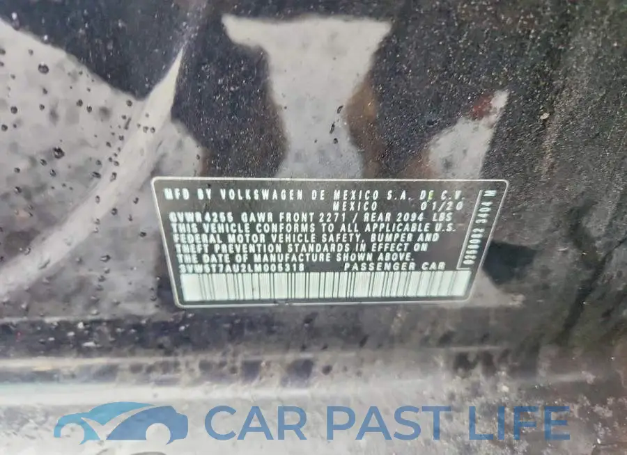 3VW5T7AU2LM005318# 12