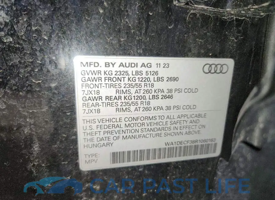 WA1DECF38R1060163# 13