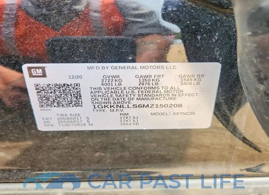 1GKKNLLS6MZ150208# 14