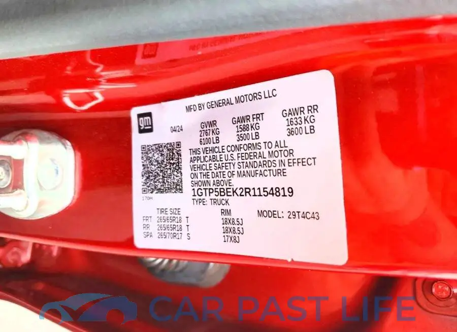 1GTP5BEK2R1154819# 12