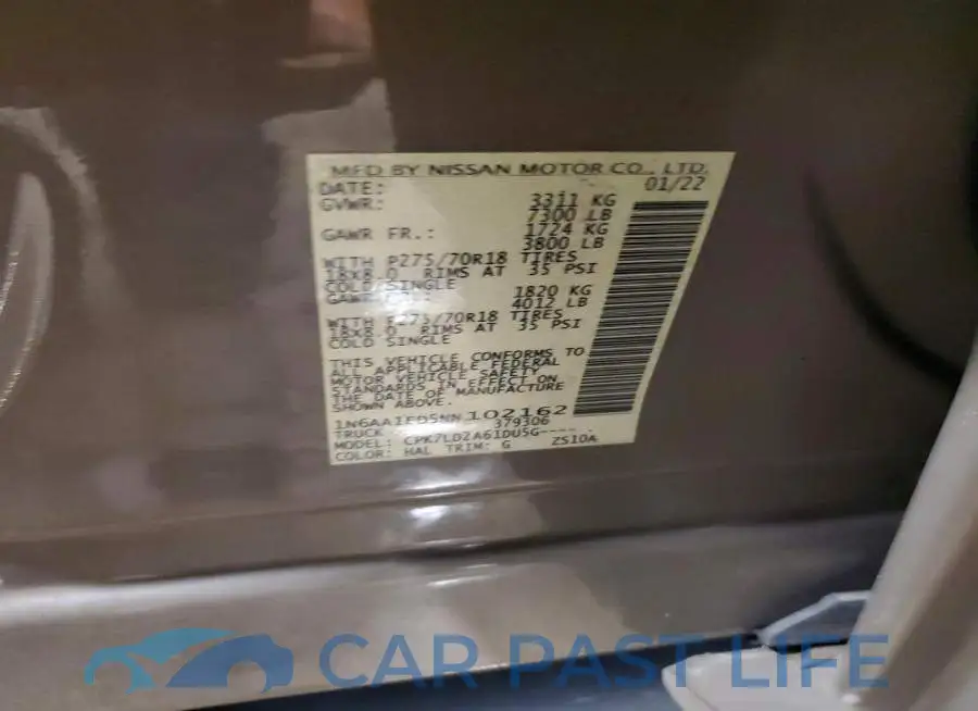1N6AA1ED5NN102162# 13