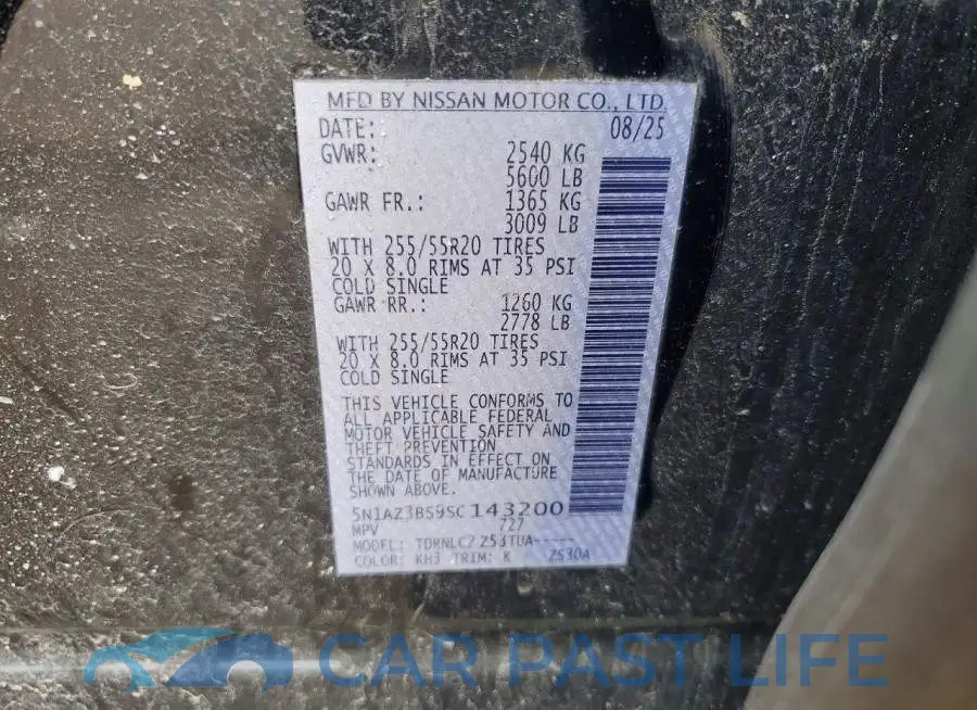 5N1AZ3BS9SC143200# 13