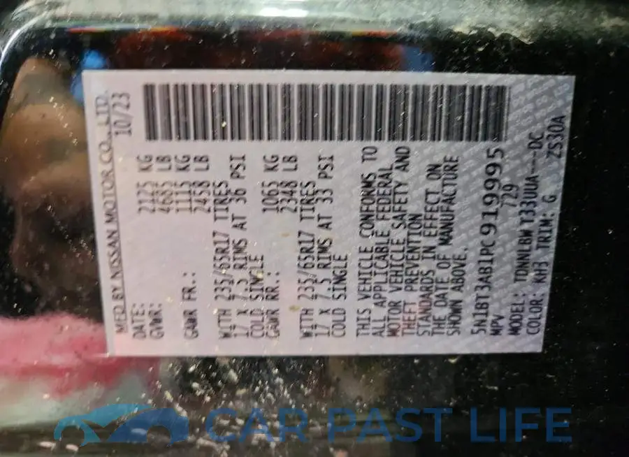 5N1BT3AB1PC919995# 13