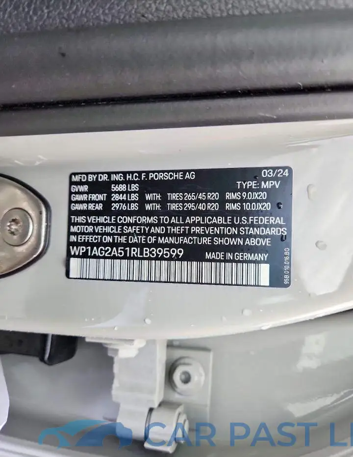 WP1AG2A51RLB39599# 14