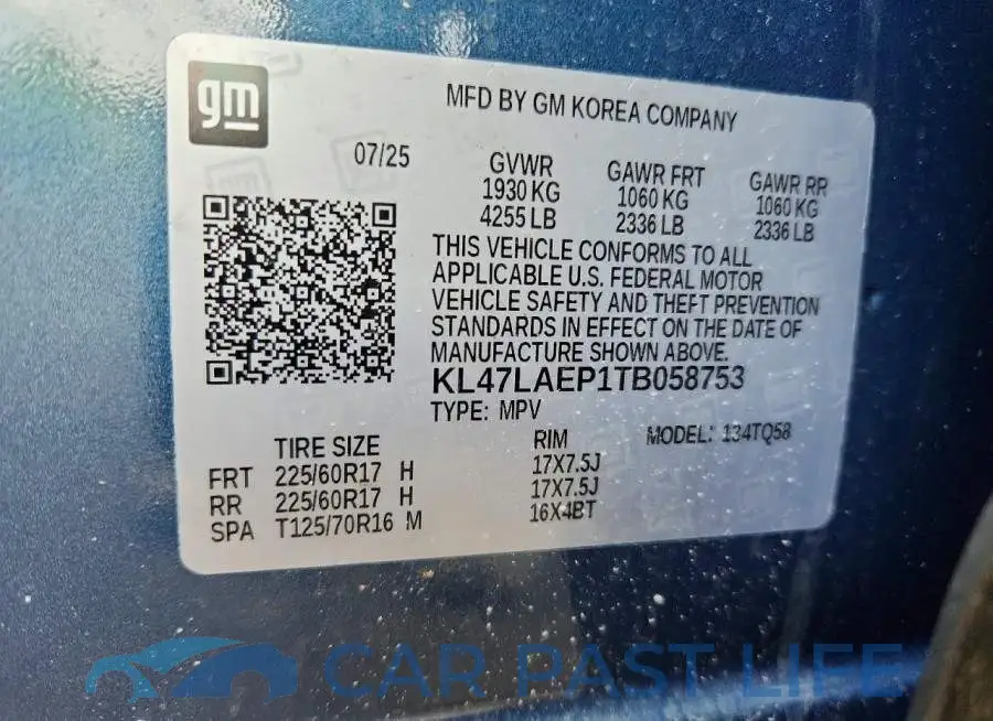 KL47LAEP1TB058753# 13
