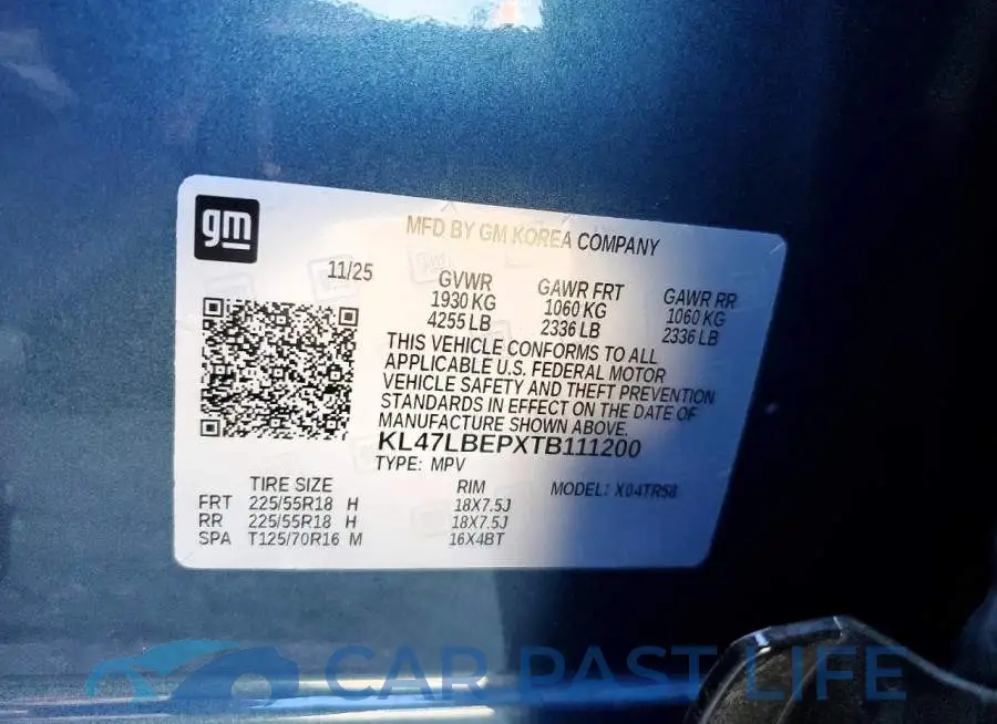 KL47LBEPXTB111200# 13