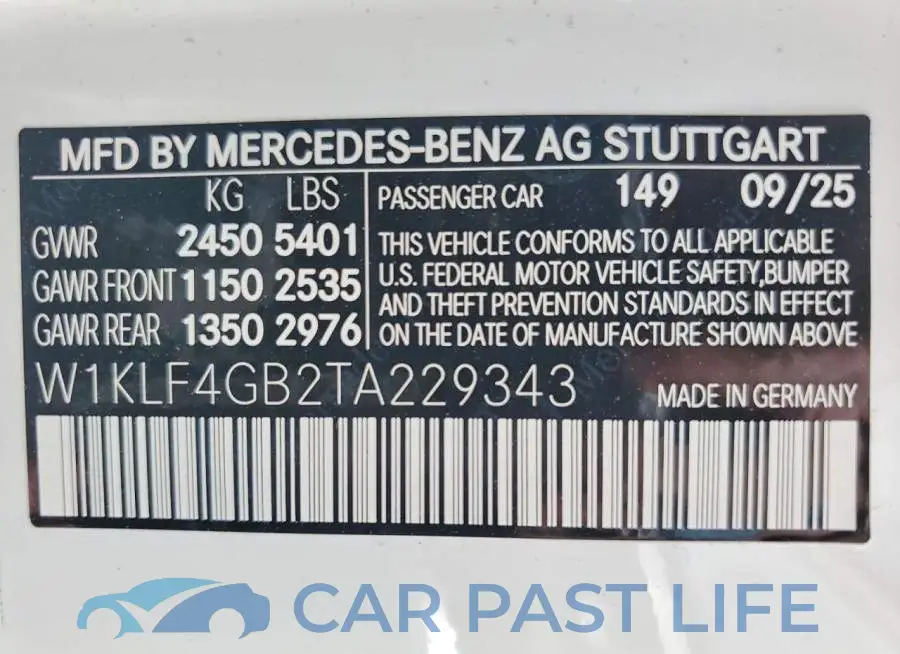 W1KLF4GB2TA229343# 14