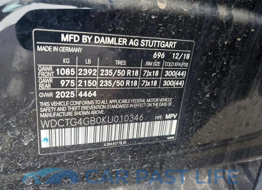 WDCTG4GB0KU010346# 12