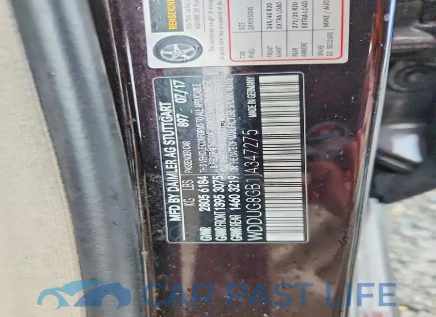 WDDUG8GB1JA347275# 12