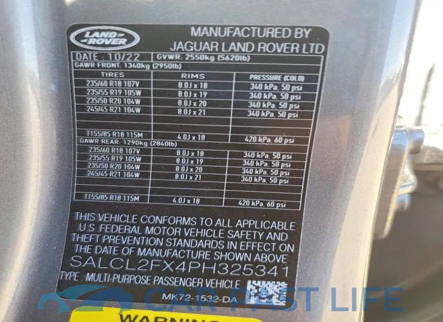 SALCL2FX4PH325341# 12