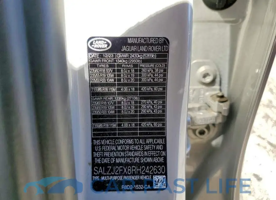 SALZJ2FX8RH242630# 14