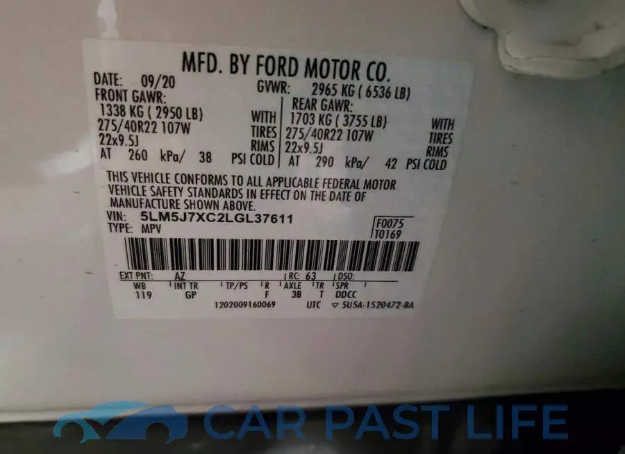 5LM5J7XC2LGL37611# 13