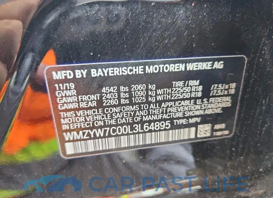 WMZYW7C00L3L64895# 13