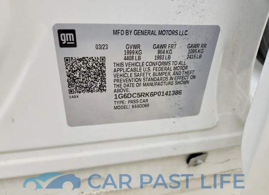 1G6DC5RK6P0141386# 12