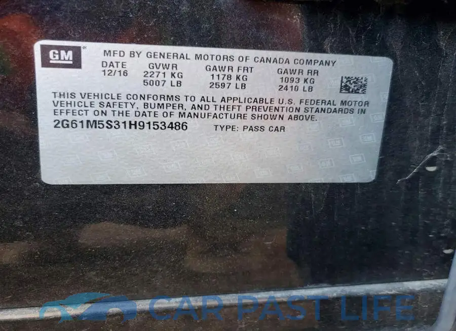 2G61M5S31H9153486# 12