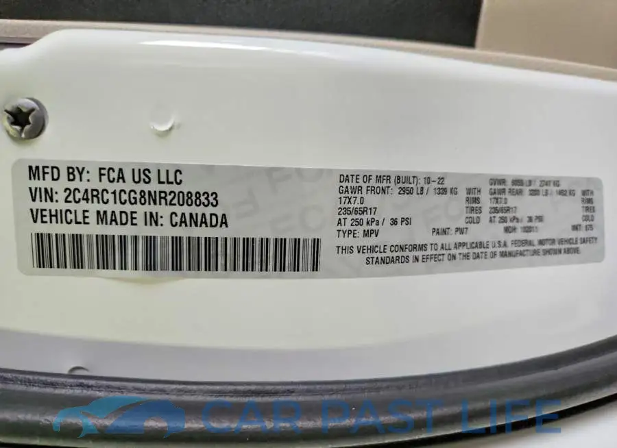 2C4RC1CG8NR208833# 13