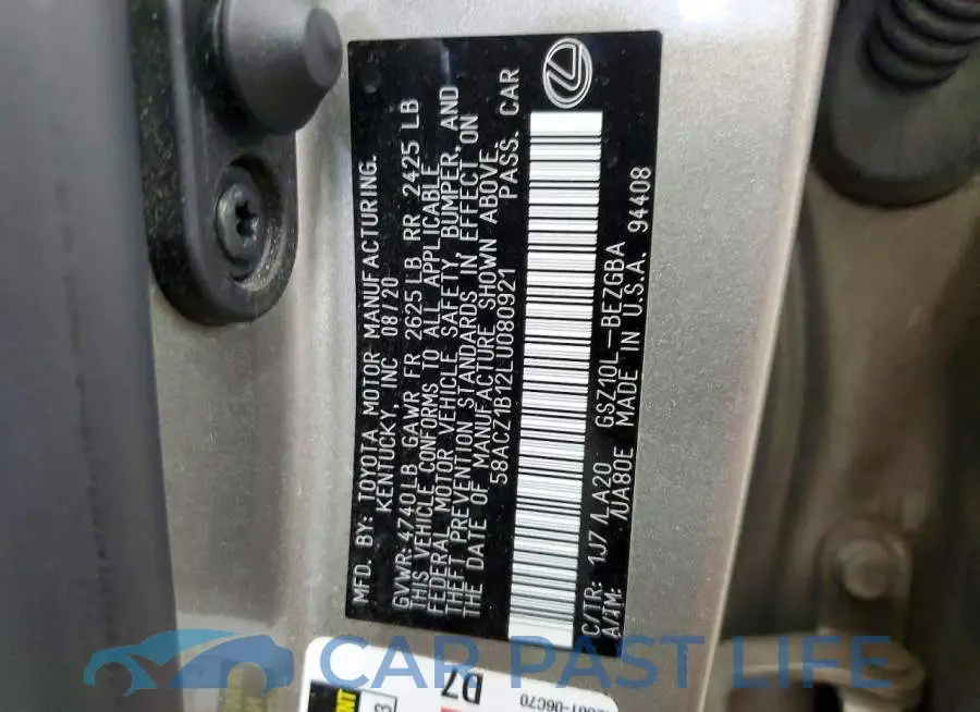 58ACZ1B12LU080921# 12