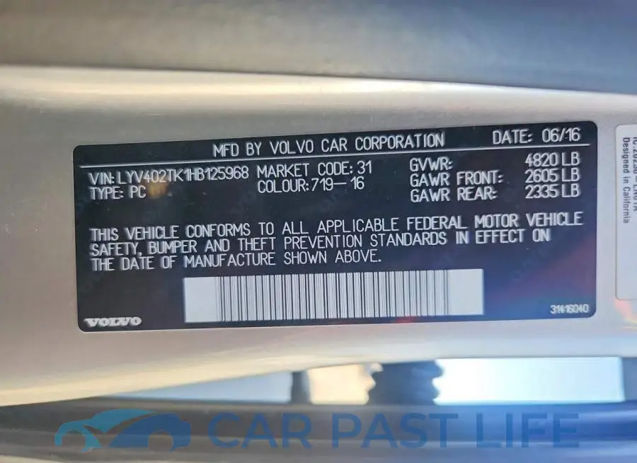 LYV402TK1HB125968# 12