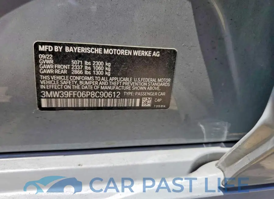 3MW39FF06P8C90612# 12