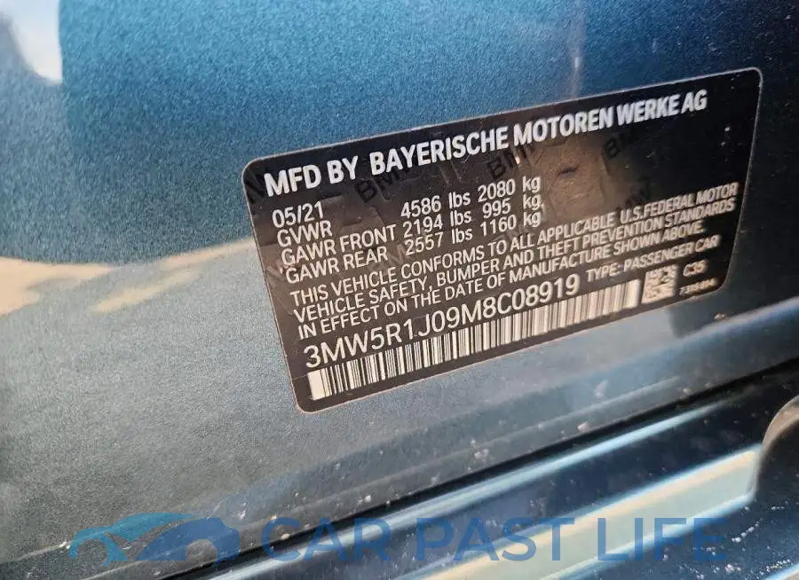 3MW5R1J09M8C08919# 13